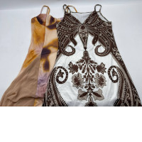 Set of 2 Women's one-shoulder dress 