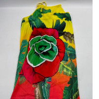 Women's off-shoulder rose pattern dress