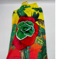 Women's off-shoulder rose pattern dress Women's off-shoulder rose pattern dress