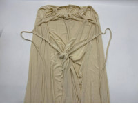 Women's cream-colored off-shoulder long dress 