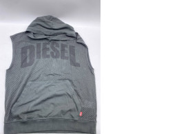 Men's black hooded tank top