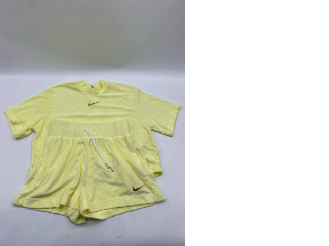 Set of 2 Women's yellow shirt and yellow shorts workout set Set of 2 Women's yellow shirt and yellow shorts workout set