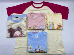 Set of 5 Women's short-sleeved round neck T-shirt Set of 5 Women's short-sleeved round neck T-shirt