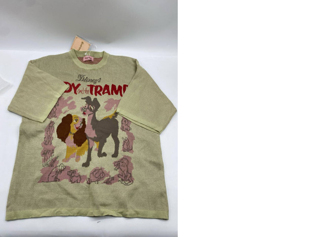 Women's round neck t-shirt with dog pattern Women's round neck t-shirt with dog pattern