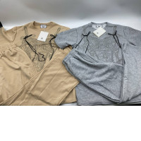 Set of 2 Women's beaded short-sleeved round-neck top and long pants Set of 2 Women's beaded short-sleeved round-neck top and long pants