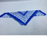 Blue and white handkerchief