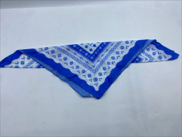 Blue and white handkerchief