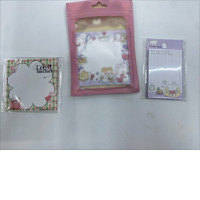 Set of 3 Cartoon post-it notes 
