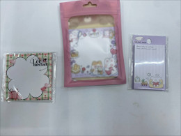 Set of 3 Cartoon post-it notes 