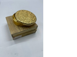 Gold stainless steel powder container 