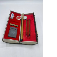 Japanese painting brush set in a wooden box 