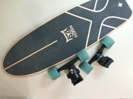 The skateboard is collapsible, not new.