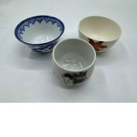 Set of  3 Glass, Japanese hot tea glass 