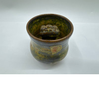 Glass, hot tea glass, handmade vintage Japanese Glass, hot tea glass, handmade vintage Japanese