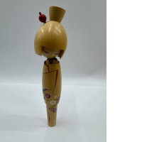 Kokeshi Dolls Vintage Japanese Traditional Wooden Folk Art Carving Hand Painted