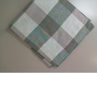 Large green checkered towel