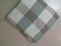 Large green checkered towel