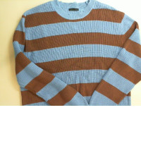 Warm sweater, blue striped