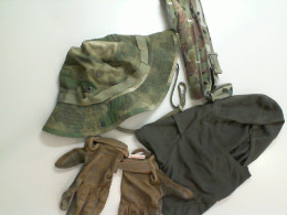 Travel set: Panama hat, gloves, helmet mask, and belt Travel set: Panama hat, gloves, helmet mask, and belt