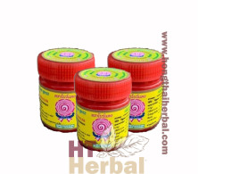 Set of 3 Bow Dang Herbal Inhaler Thai Herbs Inhaler 