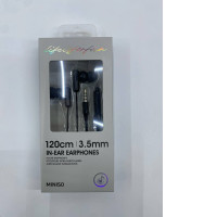 Black wired headphones