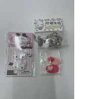 Set of 4 badges and 1 crown necklace