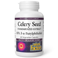Natural Factors Celery Seed Extract, Herbal Supplement for Cardiovascular Health, 60 Capsules