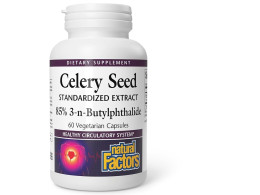Natural Factors Celery Seed Extract, Herbal Supplement for Cardiovascular Health, 60 Capsules