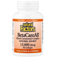 Natural Factors BetaCareAll Mixed Carotenoid Complex -15000 mcg - 90 Soft