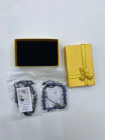 Set of 3 Beaded bracelet in a gold box 