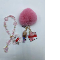 Set of 2 Mobile phone keychain 
