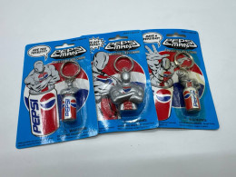 set of three keychains