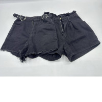 Set of 2Women's black shorts 