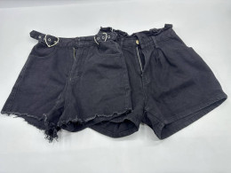 Set of 2Women's black shorts 