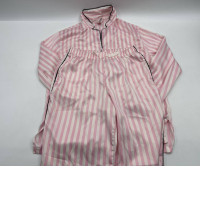 Set of 2 Women's pajamas, pink shirt and pants with white stripes