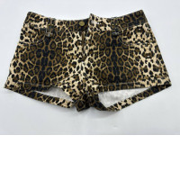 Women's leopard print shorts