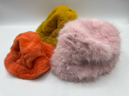 Set of 3 Faux fur winter hat