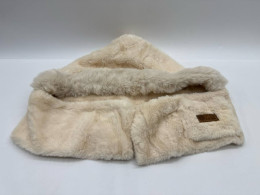 Cream faux fur winter hat 