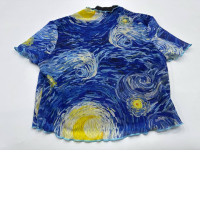 Starry Night Lettuce Trim T-Shirt 