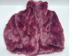 Purple faux fur sweater 