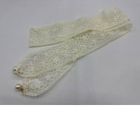 Cream colored neckerchief with bell 