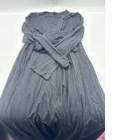 Black V-neck long dress