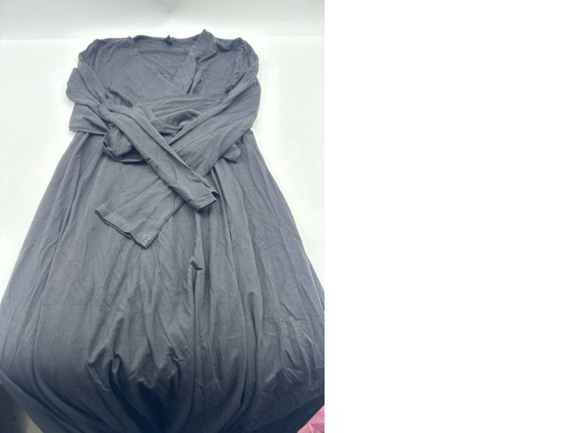 Black V-neck long dress Black V-neck long dress