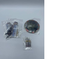 Anime set of 2 acrylic stands, 1 badge and 1 keychain