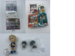 Set of japanese anime figures