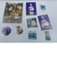 Anime gift set of manga books, acrylic stands, badges and cards