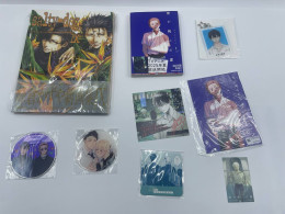 Anime gift set of manga books, acrylic stands, badges and cards