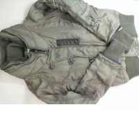 Green, warm jacket with pockets