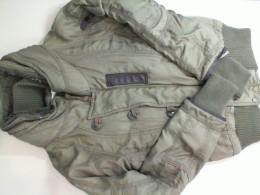 Green, warm jacket with pockets