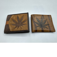 Set of 2 Men's faux leather wallet 